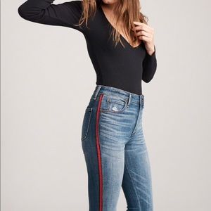 High waisted ankle jeans